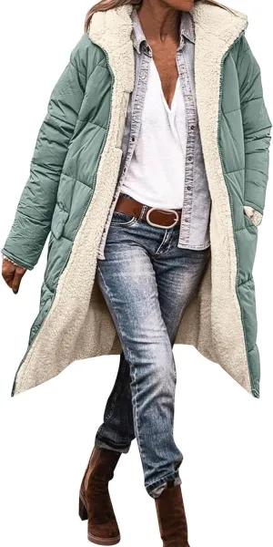 2024 Fleece Windbreaker Jackets Padded Jacket Winter Coat Womens Color Block Puffer Jacket Padded Coat Fluffy Fashion