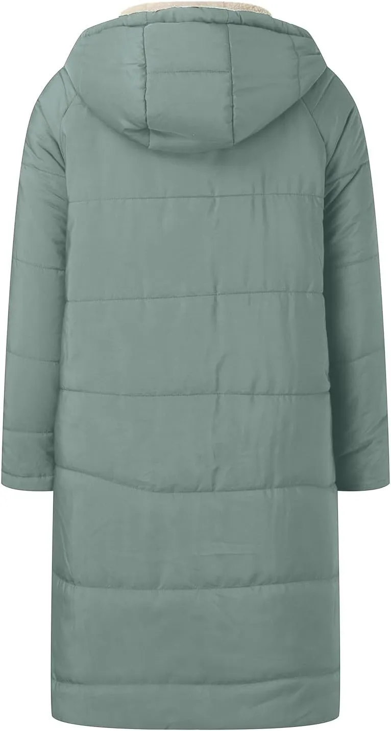 2024 Fleece Windbreaker Jackets Padded Jacket Winter Coat Womens Color Block Puffer Jacket Padded Coat Fluffy Fashion