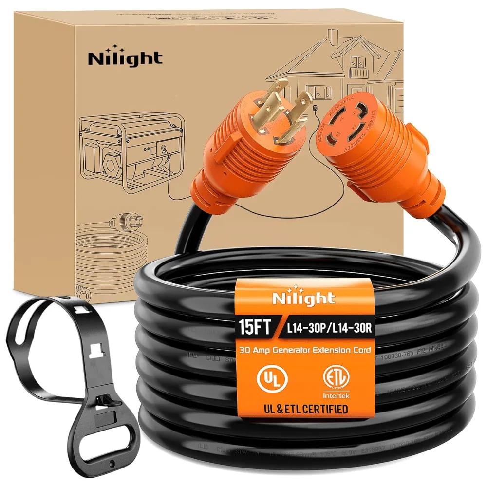 30Amp 15FT Generator Extension Cord
