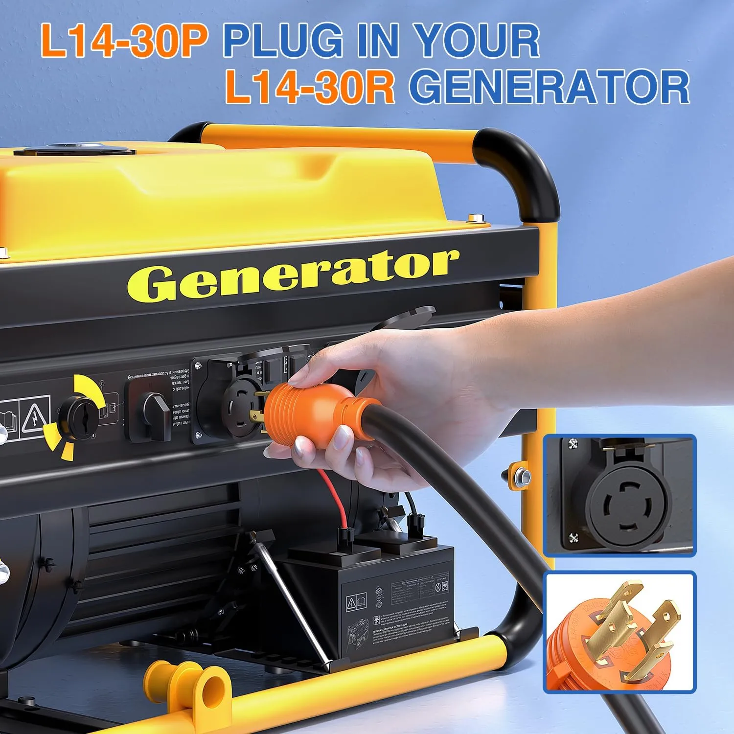 30Amp 15FT Generator Extension Cord