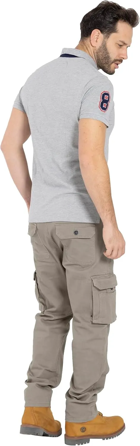Alamo Casual Cargo Pants for Men - Stretchable, Regular Fit Cargo Work Pants for Men - 6 Pocket Outdoor Mens Work Pants