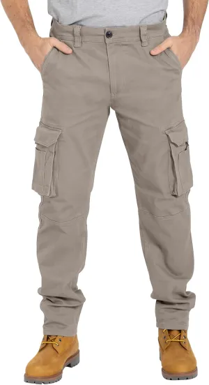 Alamo Casual Cargo Pants for Men - Stretchable, Regular Fit Cargo Work Pants for Men - 6 Pocket Outdoor Mens Work Pants