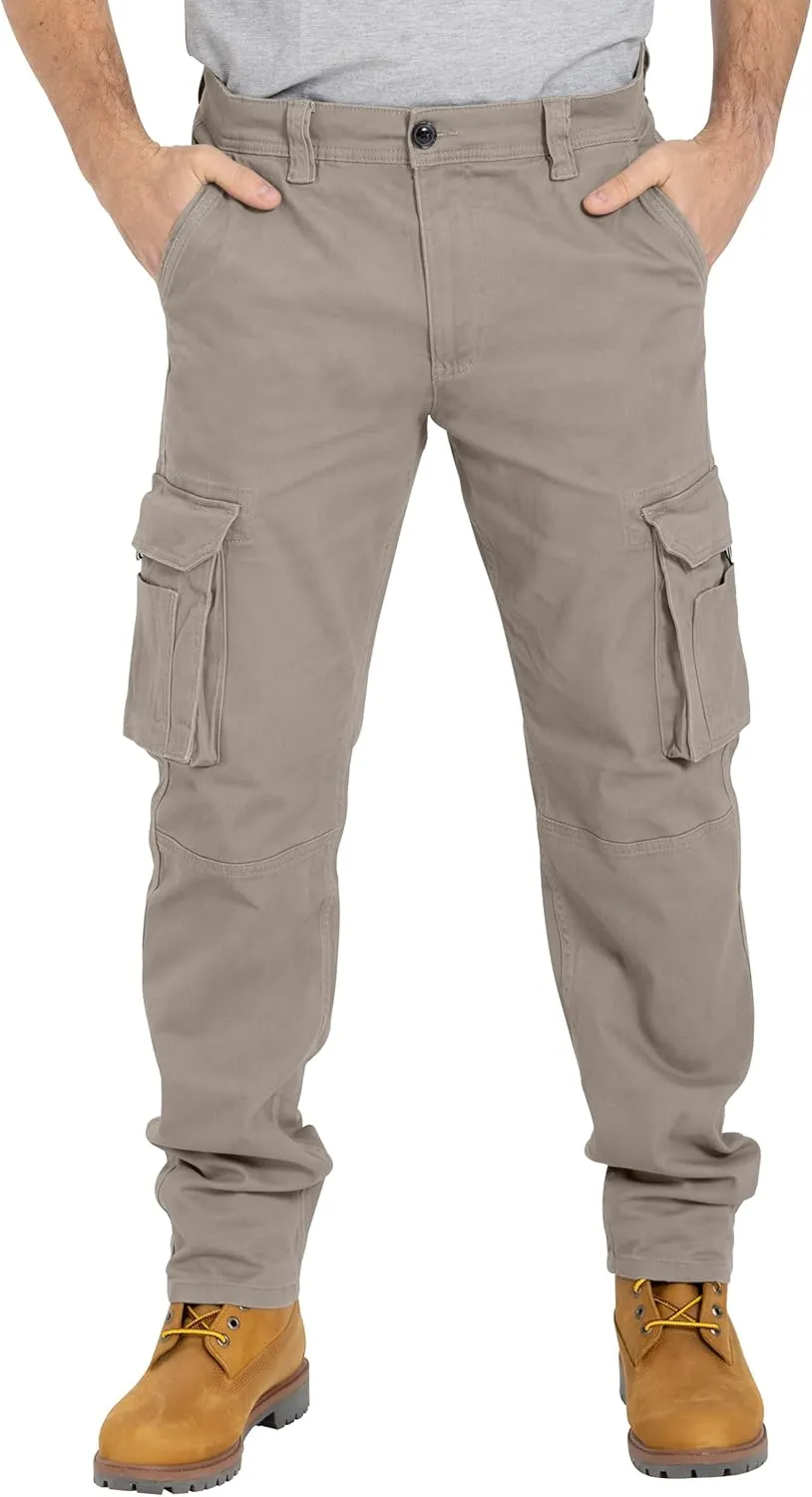 Alamo Casual Cargo Pants for Men - Stretchable, Regular Fit Cargo Work Pants for Men - 6 Pocket Outdoor Mens Work Pants