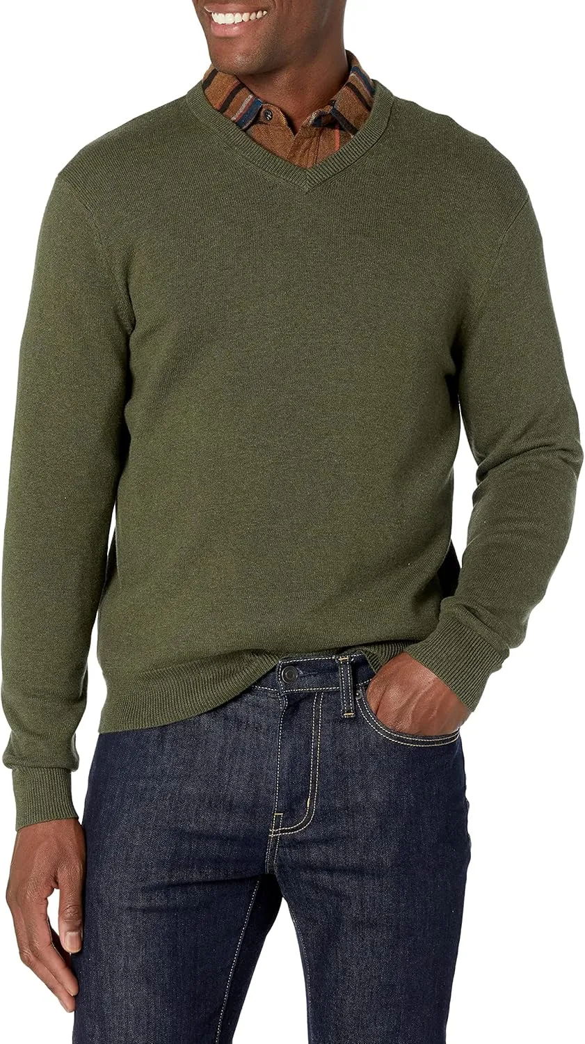 Amazon Essentials Men's V-Neck Sweater (Available in Big & Tall)