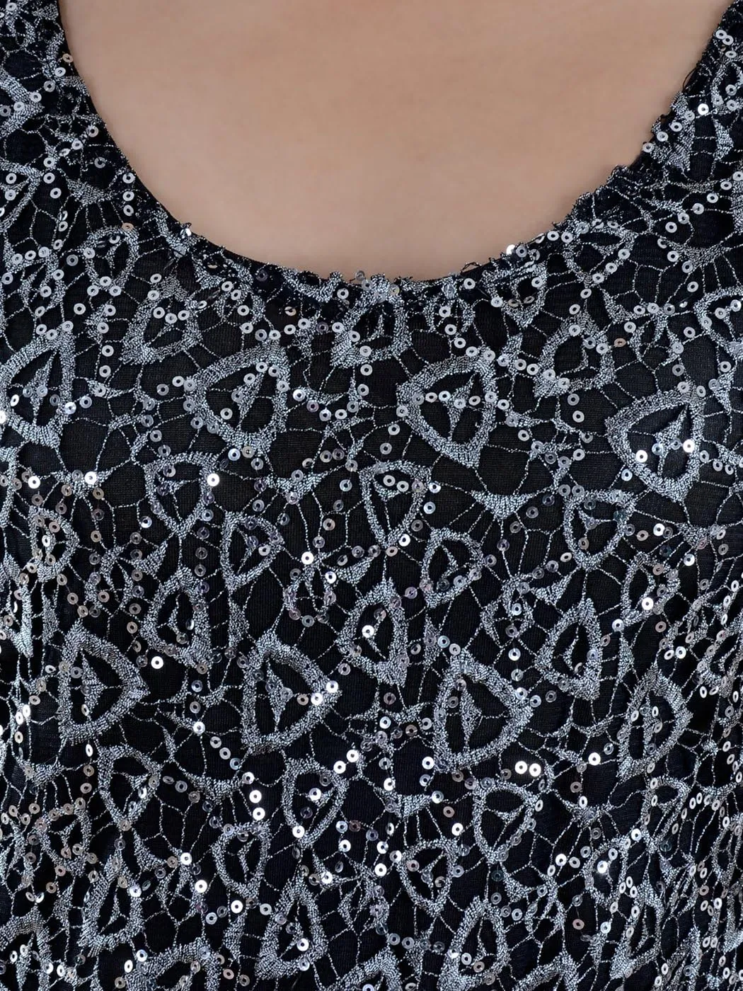 Anna-Kaci Womens Casual Formal Embroidered Lace Sequin Sleeveless Shirt Tank Top