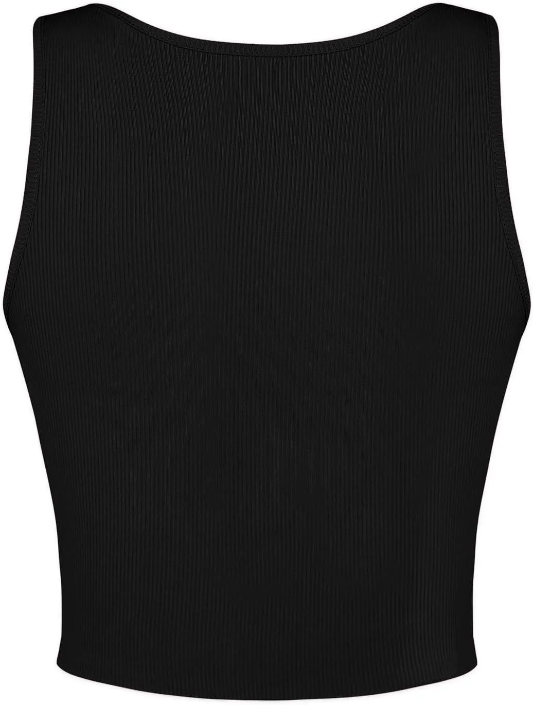 Avanova Women Ribbed Knit Graphic Crop Top Sleeveless Sexy Summer Tank Shirt