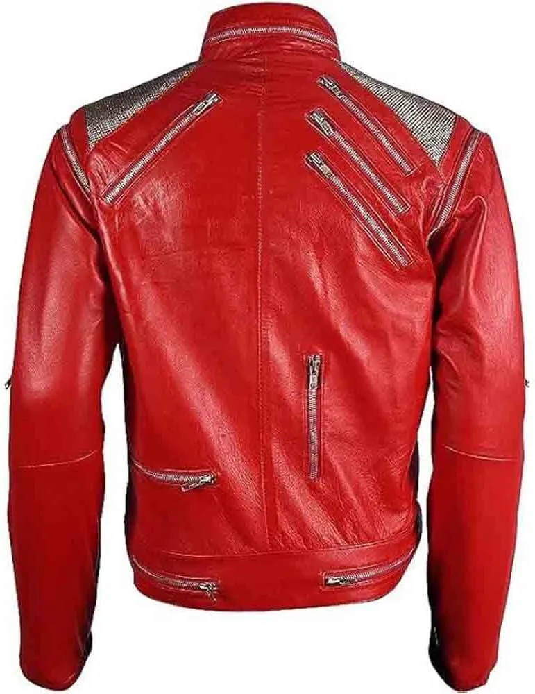 Beat-IT Jacket Micheal Red Faux Leather Jacket, Premium Quality