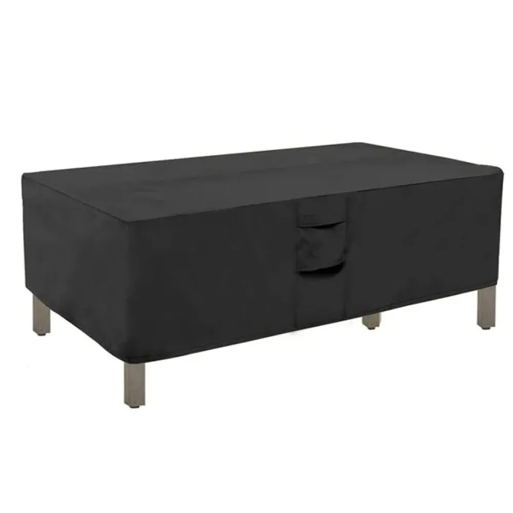 Black 420d Outdoor Waterproof Patio Furniture Cover Extra Large Garden Rain Snow Windproof Anti-uv Cover