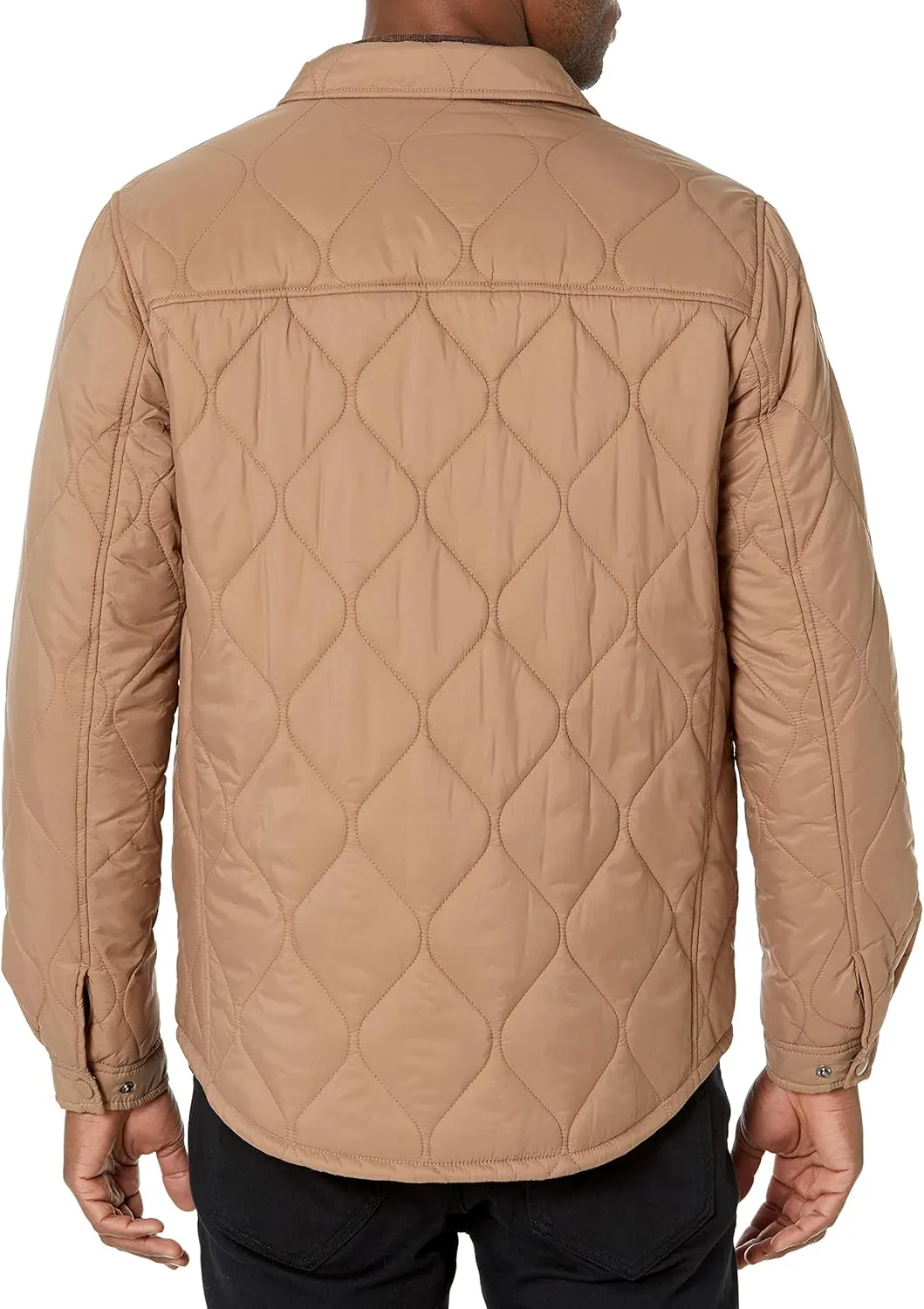 Calvin Klein Men's Diamond Quilted Shirt Jacket