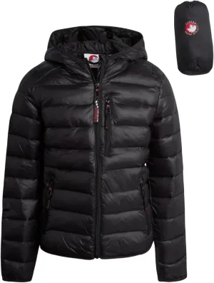 CANADA WEATHER GEAR Women's Puffer Jacket - Packable Bubble Coat, Water Resistant Outerwear Jackets for Women (XXS-M)