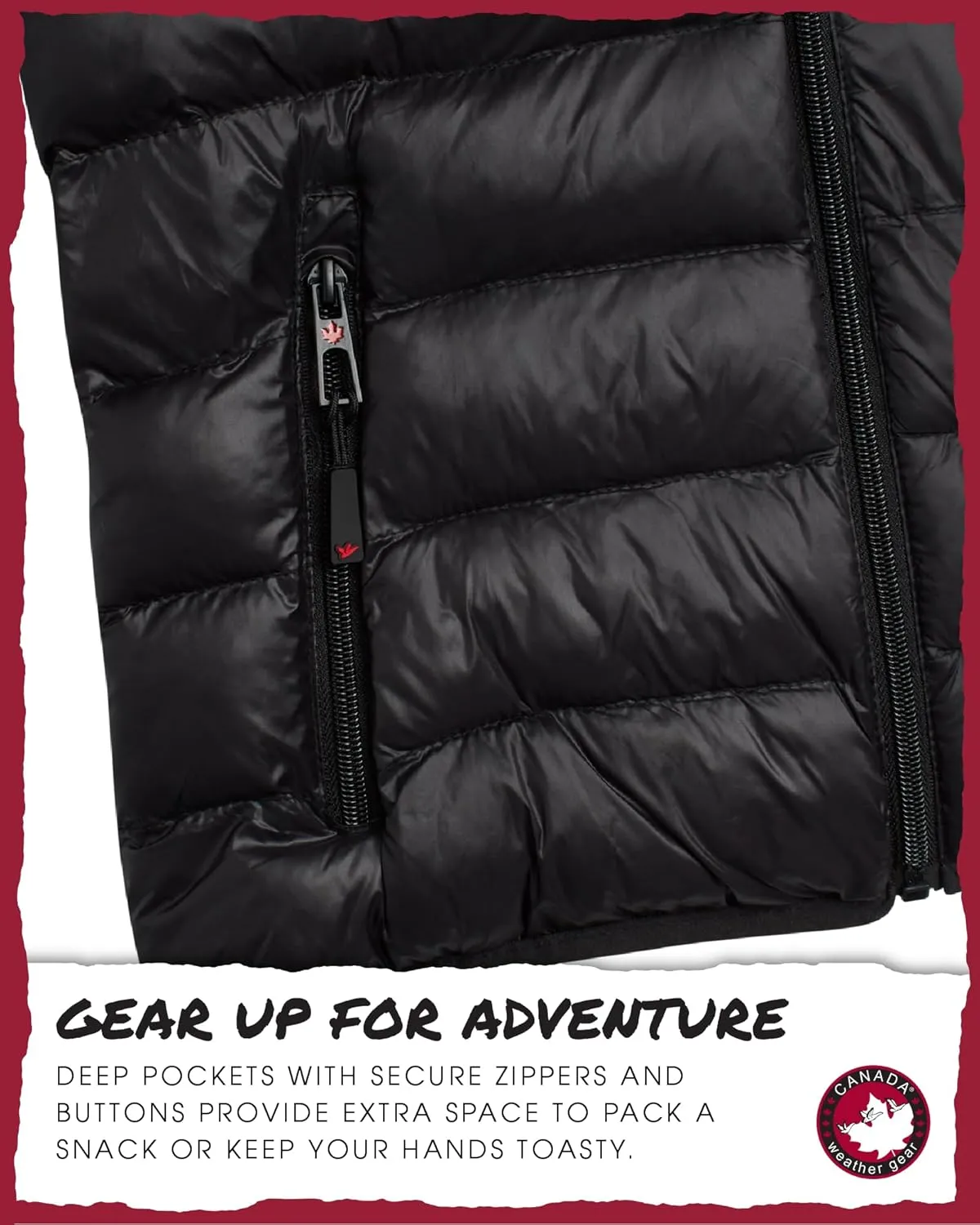 CANADA WEATHER GEAR Women's Puffer Jacket - Packable Bubble Coat, Water Resistant Outerwear Jackets for Women (XXS-M)
