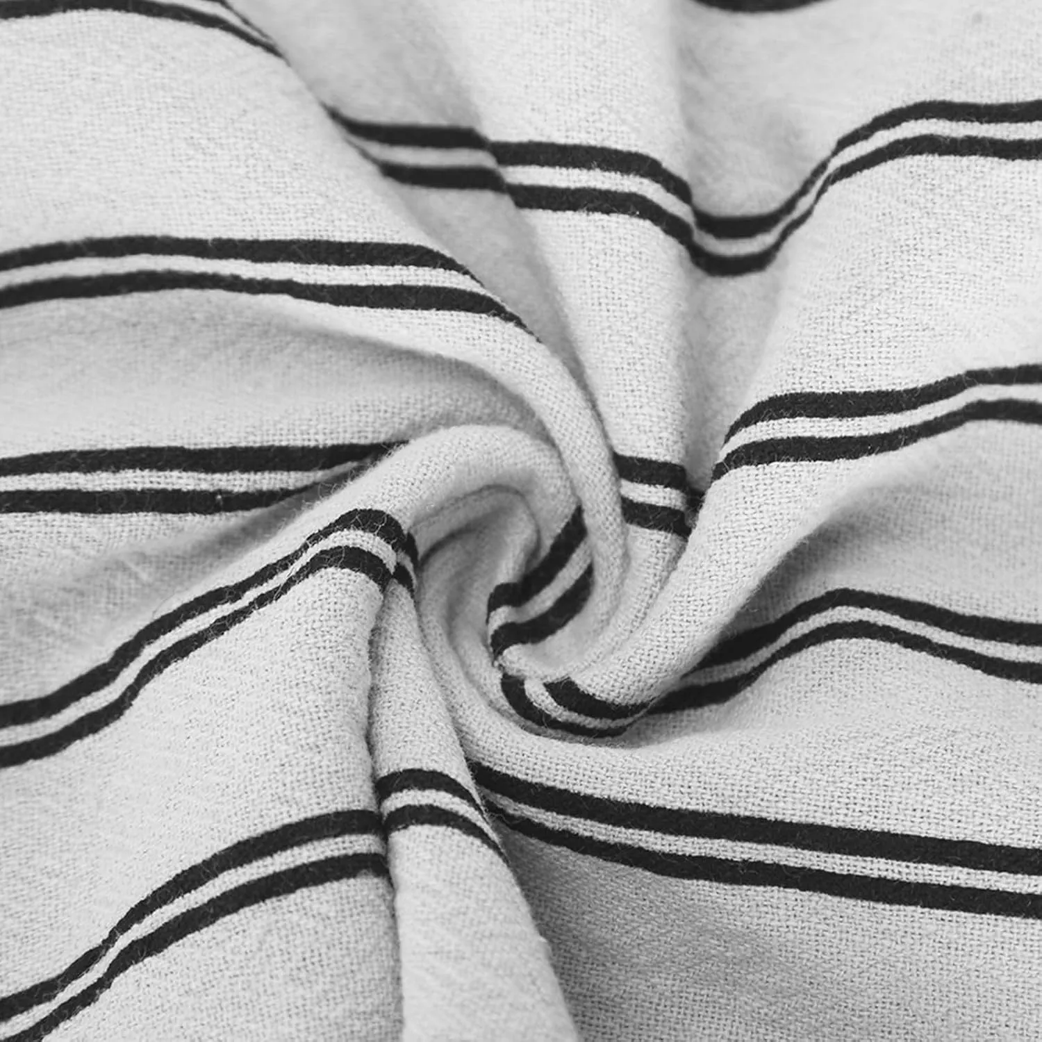 Capri Pants for Women Cotton Linen Casual Summer 2025 Wide Leg Loose Drawstring Elastic Waist Striped Cropped Trouser