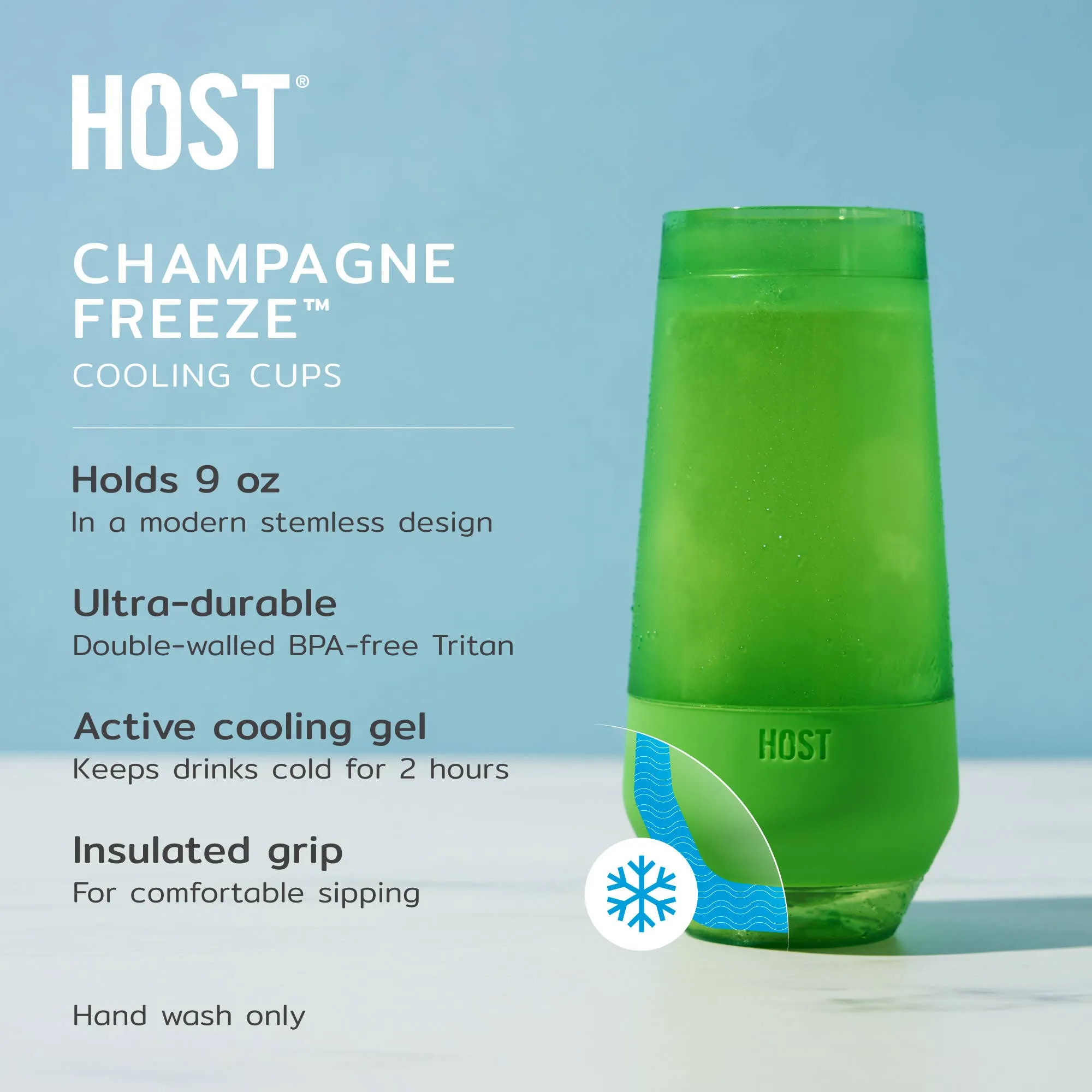 Champagne FREEZE - Set of 2