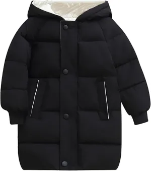 Childrens Down Padded Jacket Long Cotton Padded Jacket Baby Children's Padded Jacket Winter Girls Jackets Coat Outfit