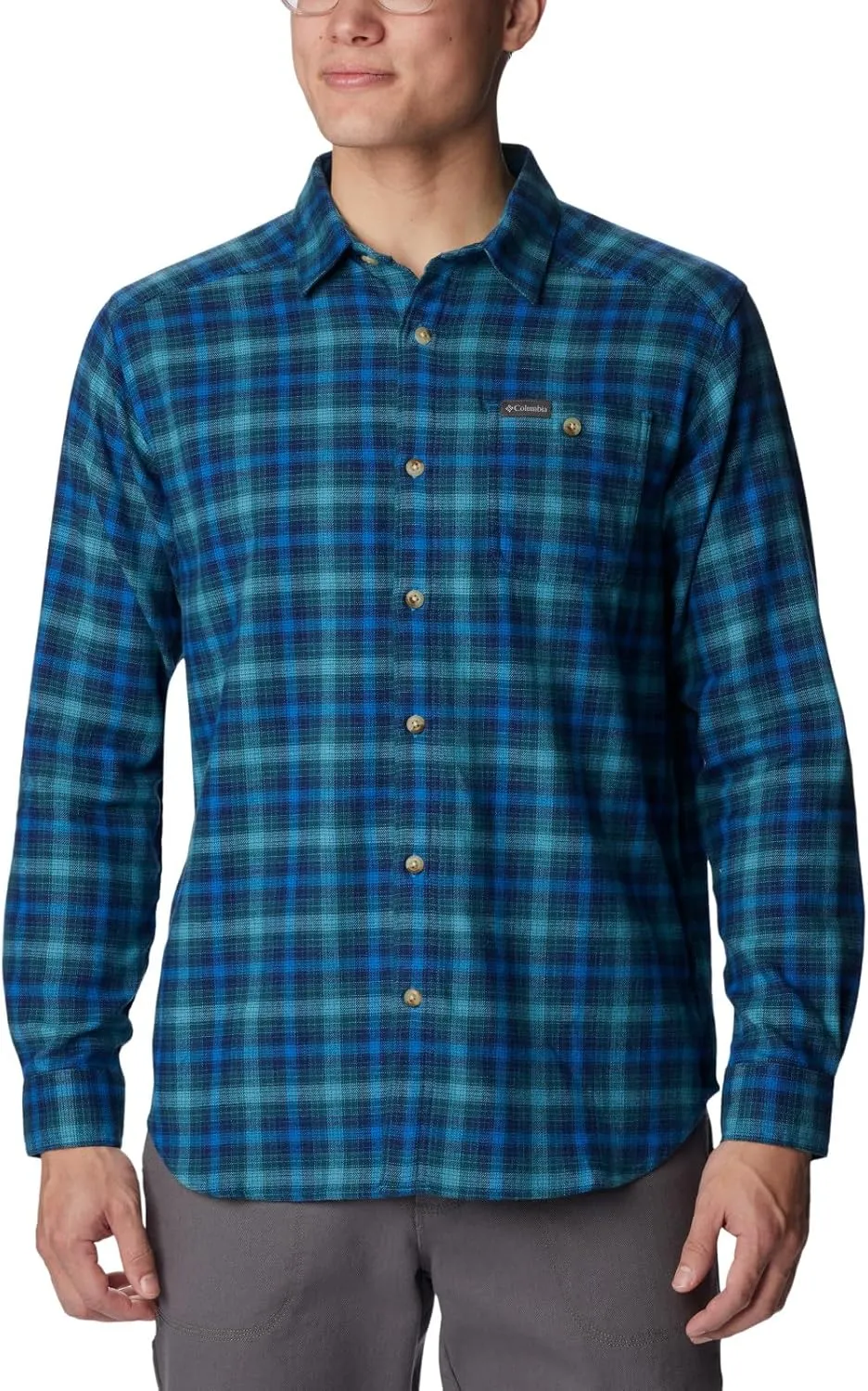 Columbia Men's Cornell Woods Flannel Long Sleeve Shirt