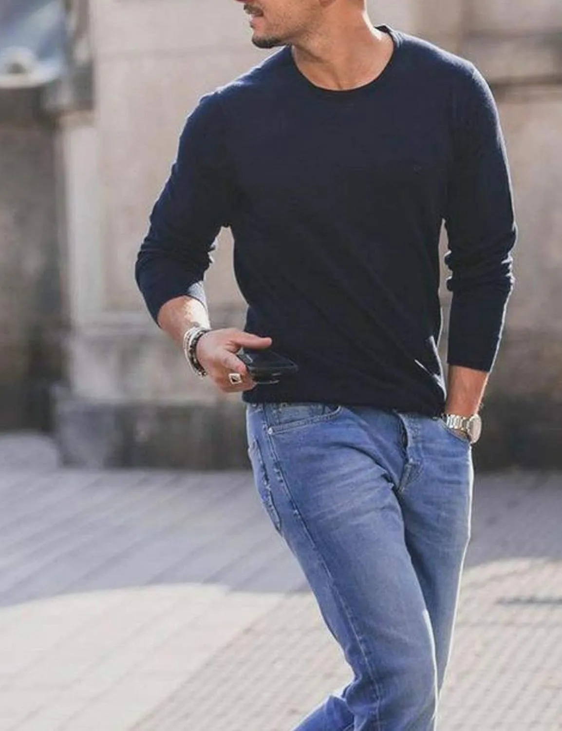 COOFANDY Men's Crew Neck Sweater Slim Fit Lightweight Sweatshirts Knitted Pullover for Casual Or Dressy Wear