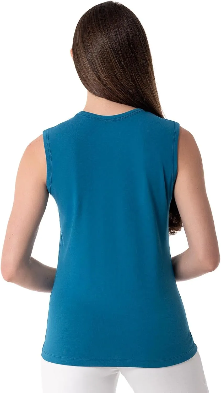 Coolibar UPF 50  Women's LumaLeo High Neck Tank Top - Sun Protective