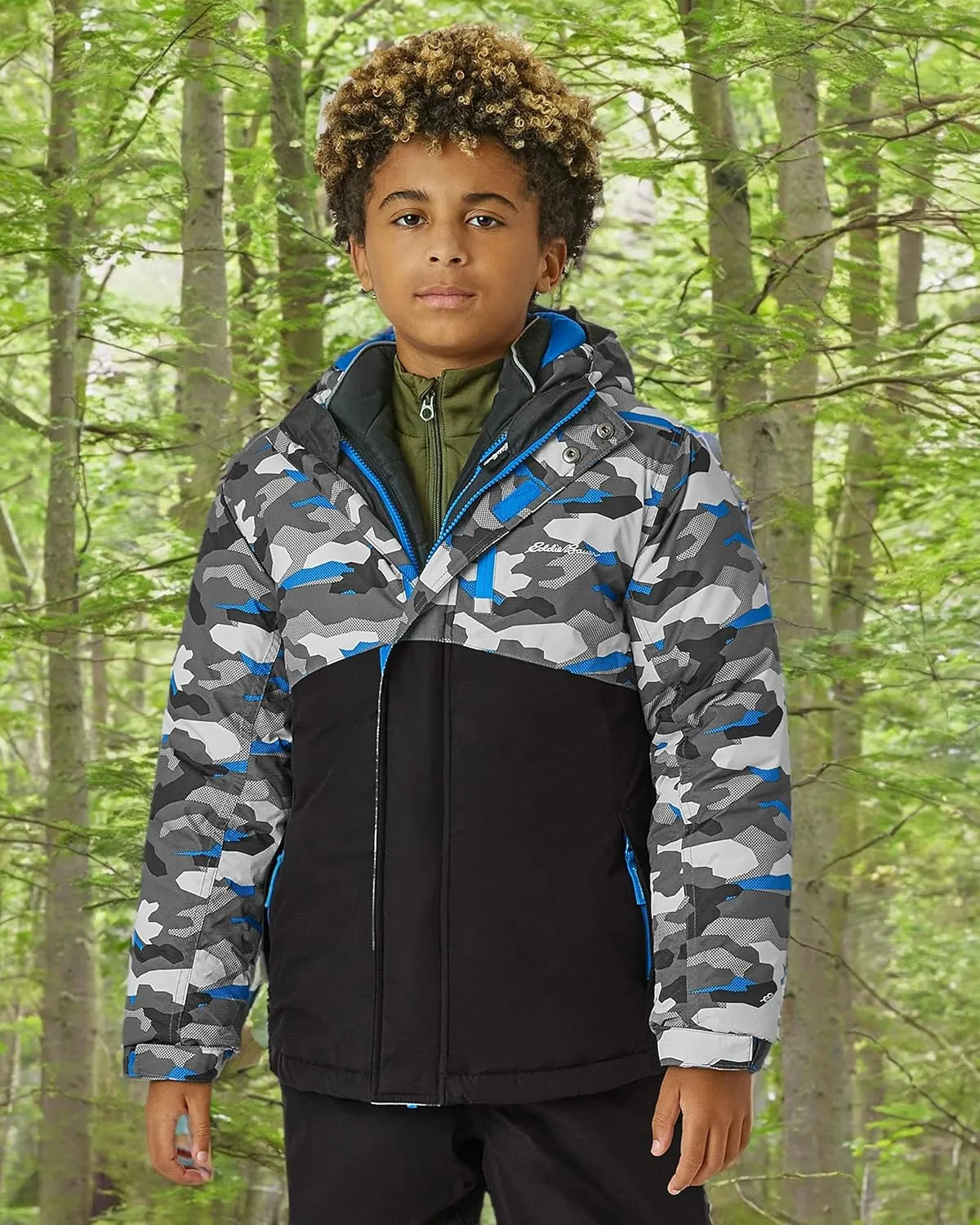 Eddie Bauer Kids' Ski Jacket - Waterproof 3 in 1 Insulated Coat with Removable Shell Jacket for Boys and Girls (3-16)