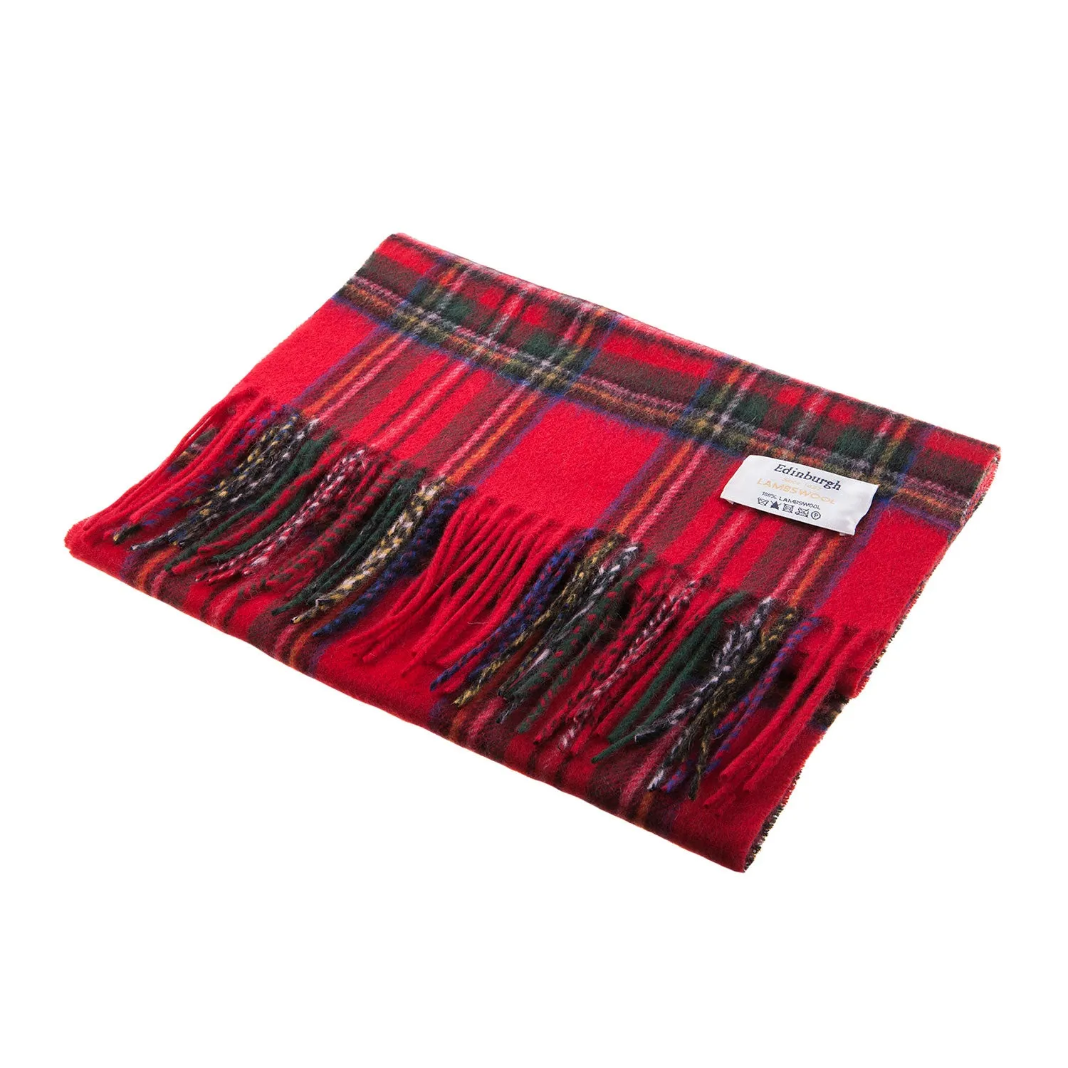 Edinburgh 100% Lambswool Scarf  Stewart Royal