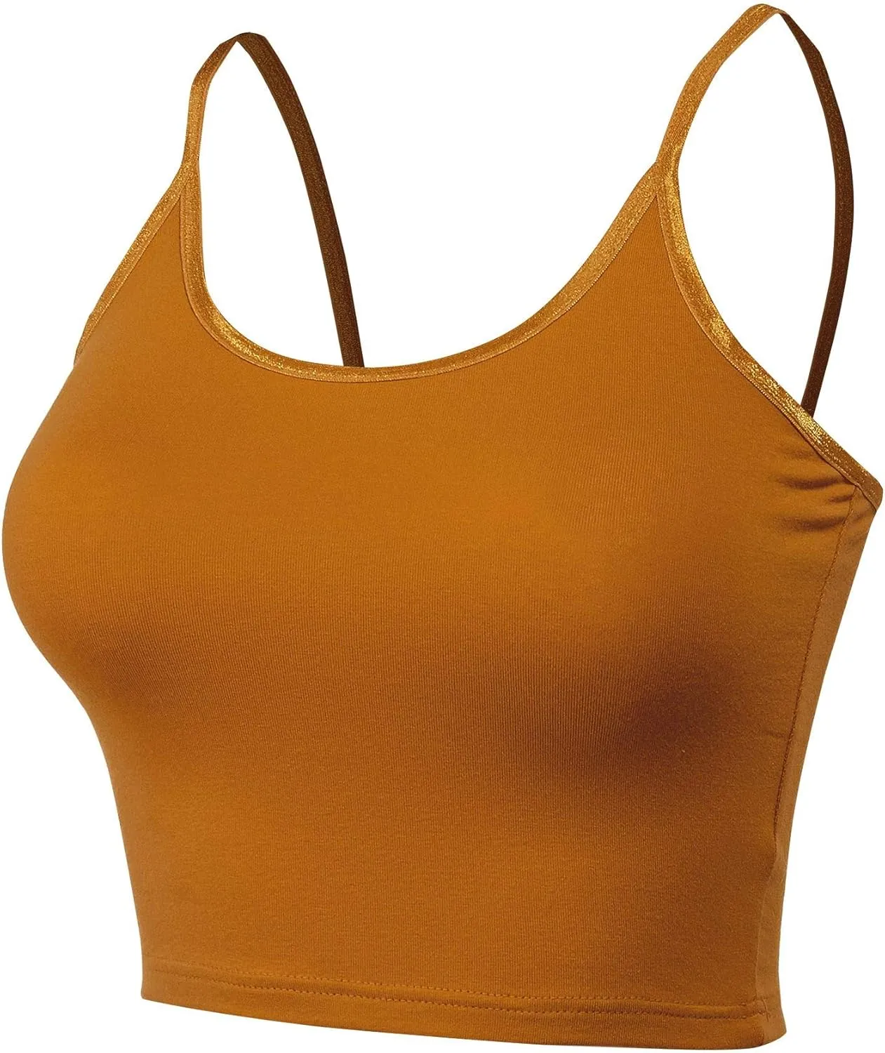 FashionMille Women Workout Yoga Spaghetti Strap Tank Camisole Crop Tank Top
