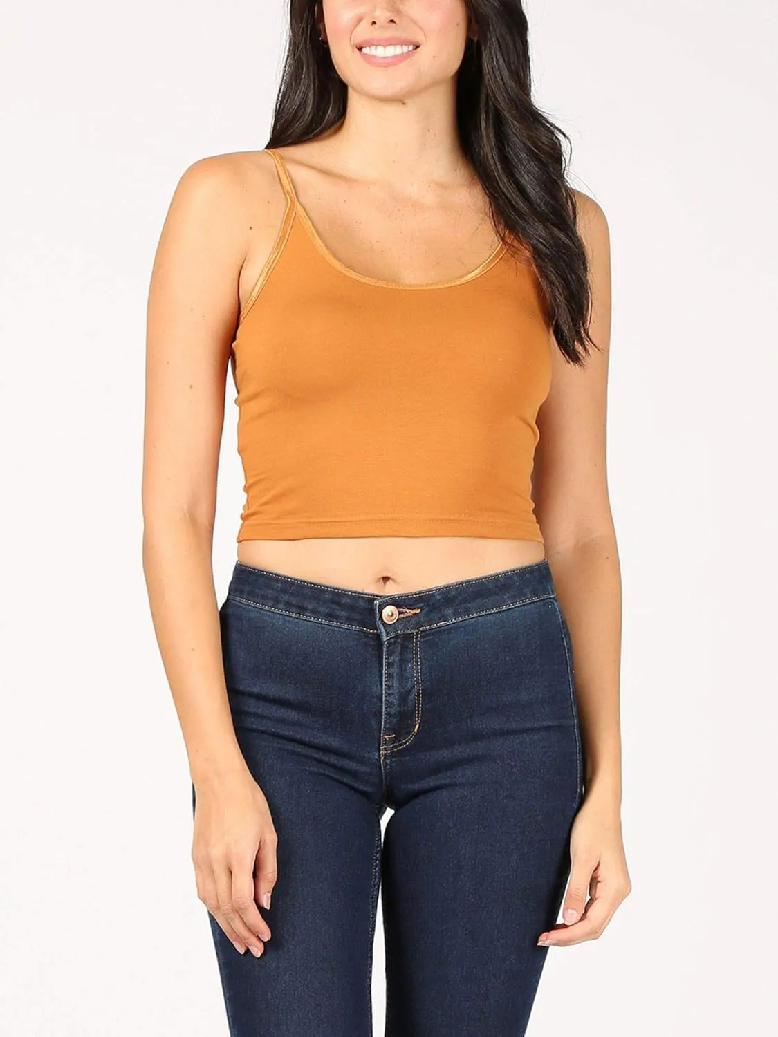 FashionMille Women Workout Yoga Spaghetti Strap Tank Camisole Crop Tank Top