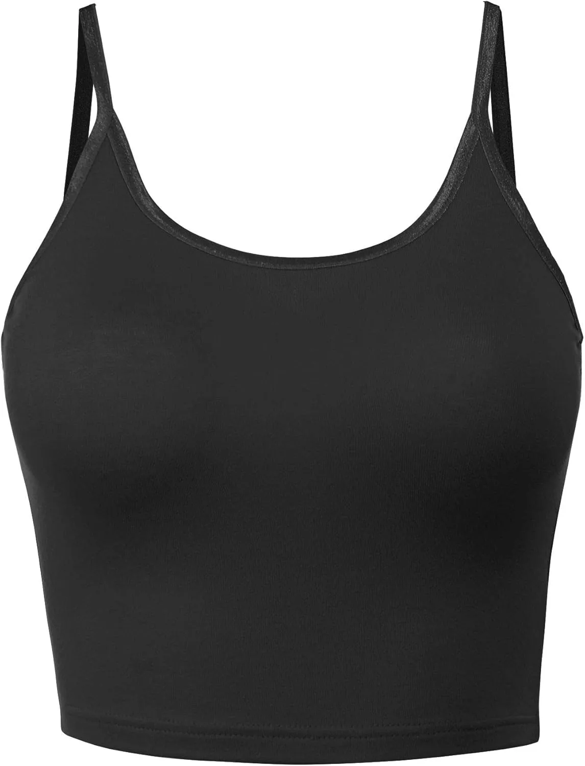 FashionMille Women Workout Yoga Spaghetti Strap Tank Camisole Crop Tank Top