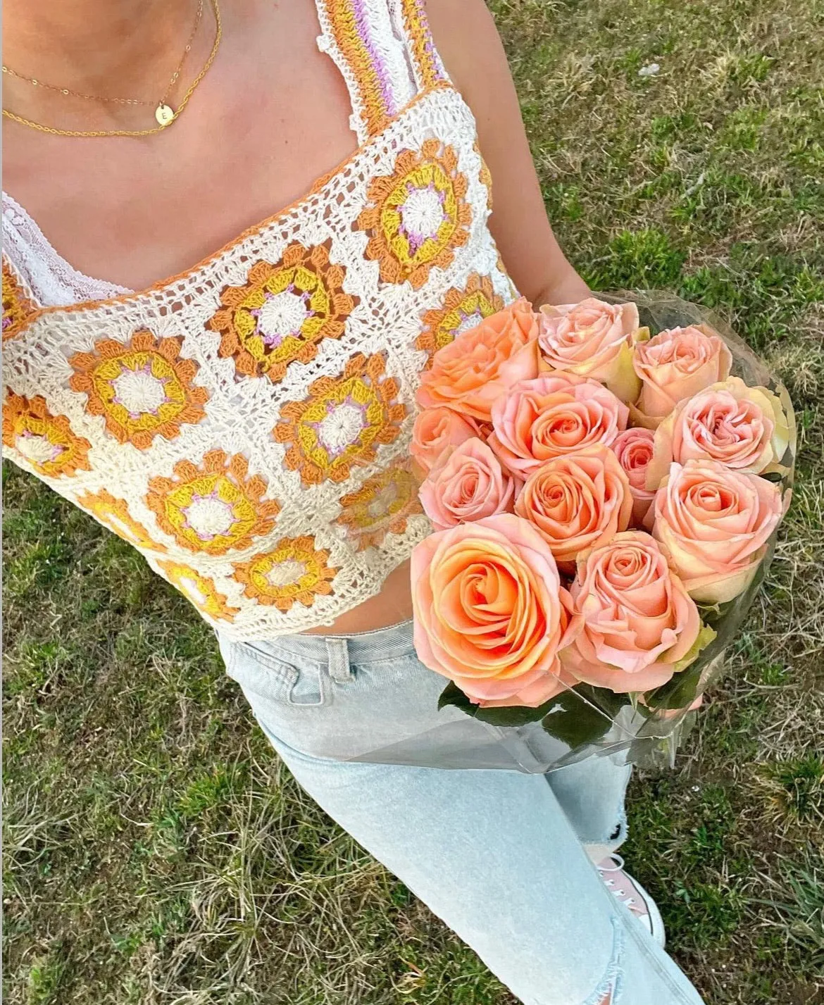 Flower Babe Crochet Tank