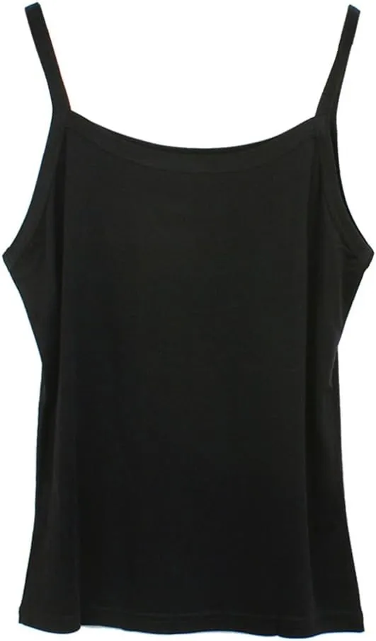 Forever Angel Women's Basic Solid 100% Silk Camisole Cami Tank Top