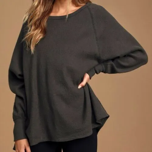 Free People We The Free Amelia Split-Back Thermal Top