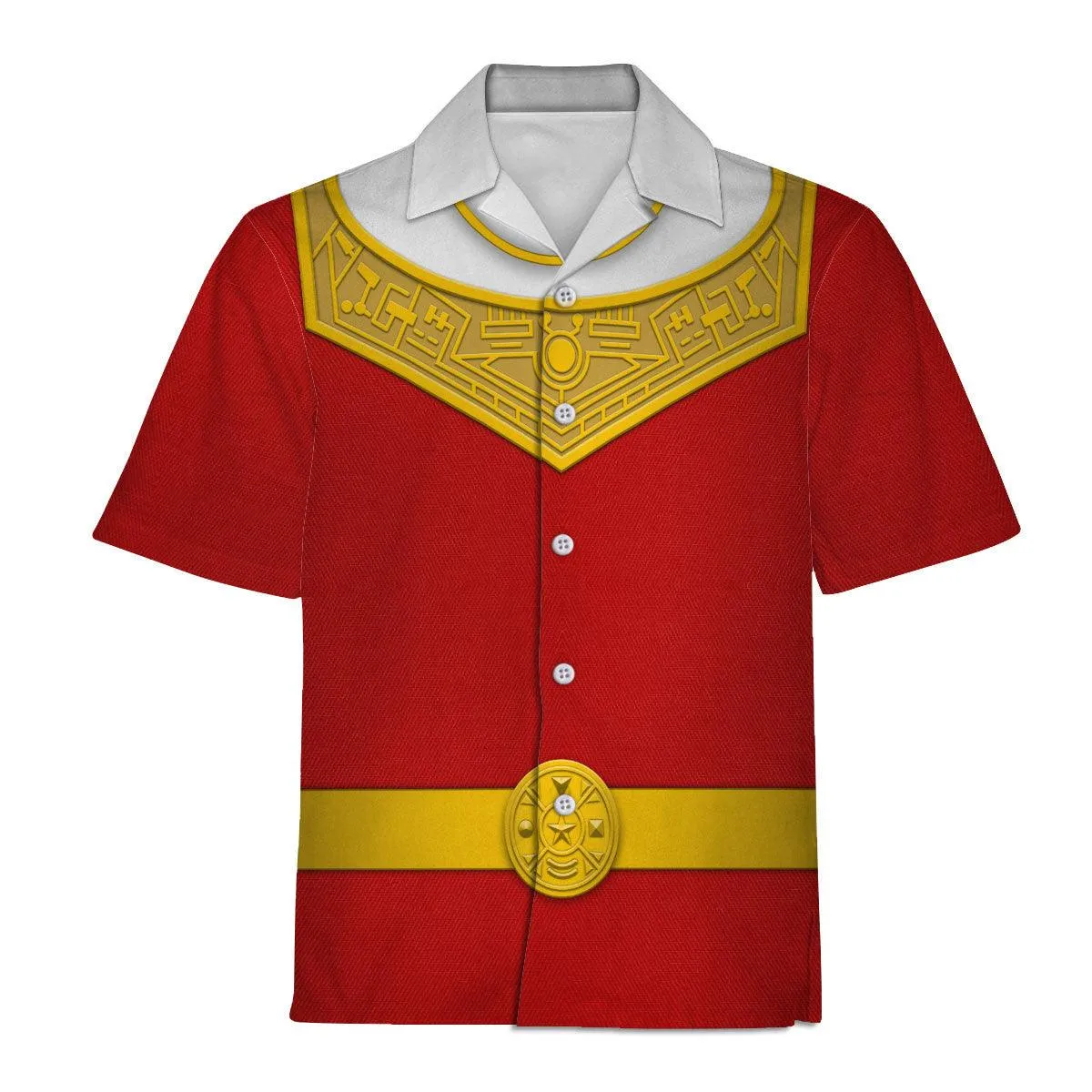 Gearhomie Red Power Rangers Zeo Hoodies Sweatshirt T-shirt Hawaiian Tracksuit