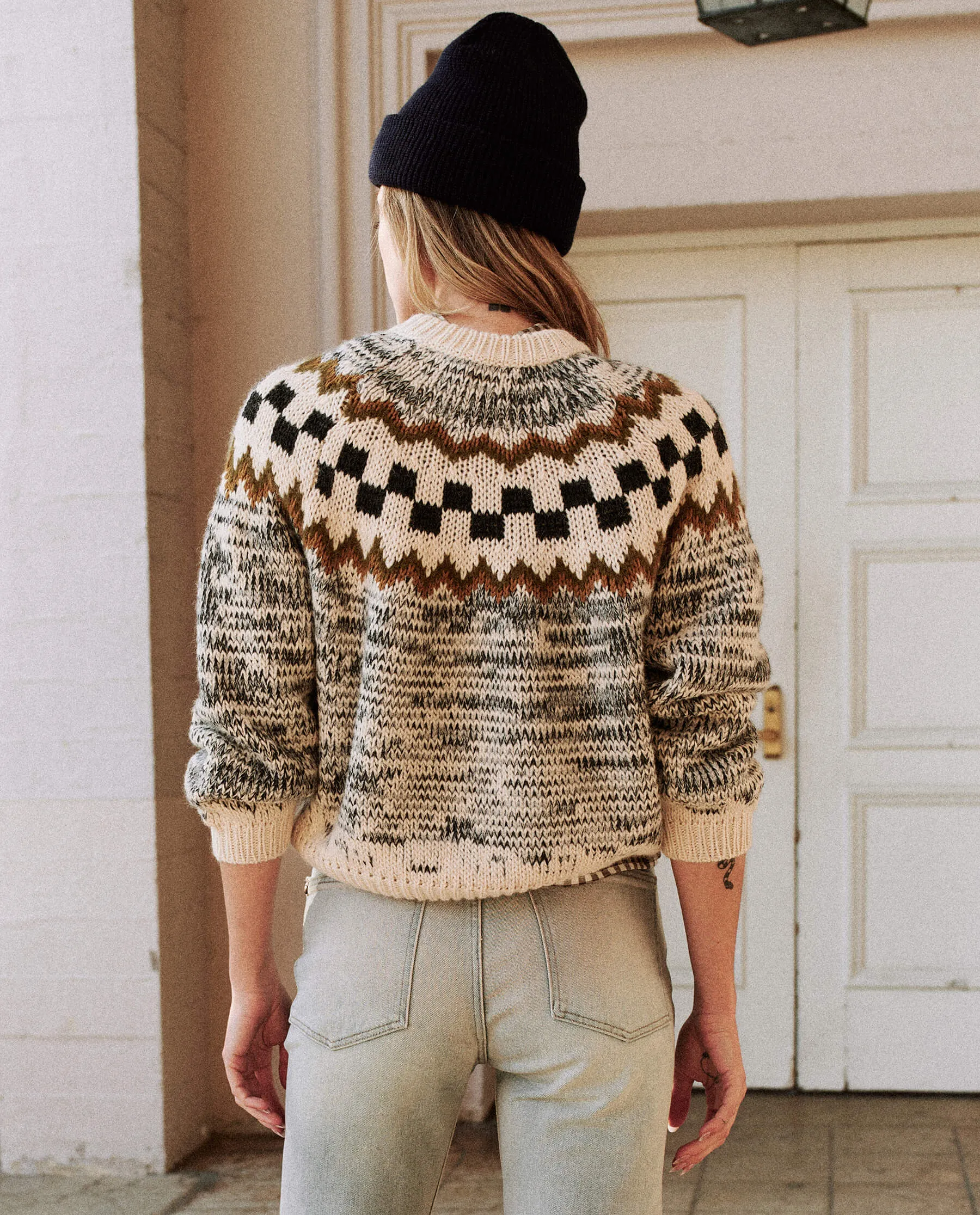Geo Check Pullover