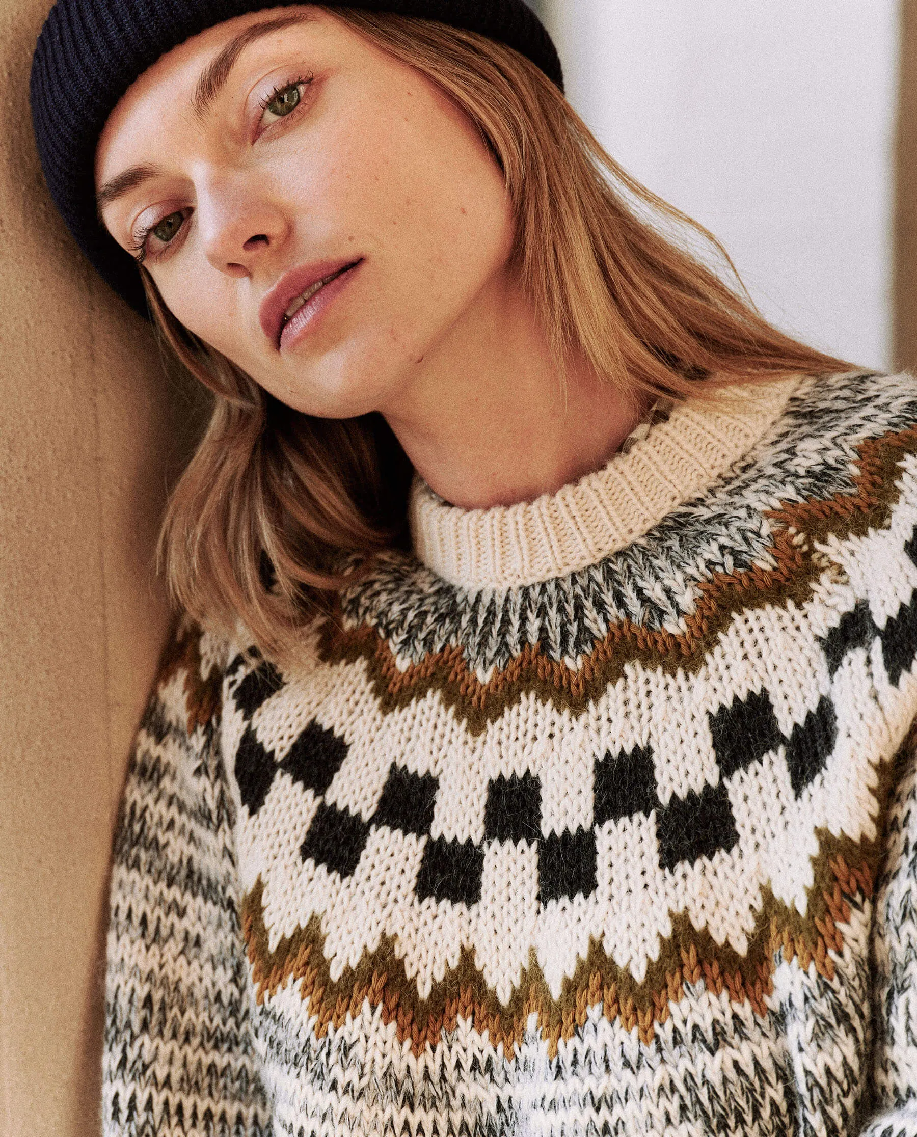 Geo Check Pullover
