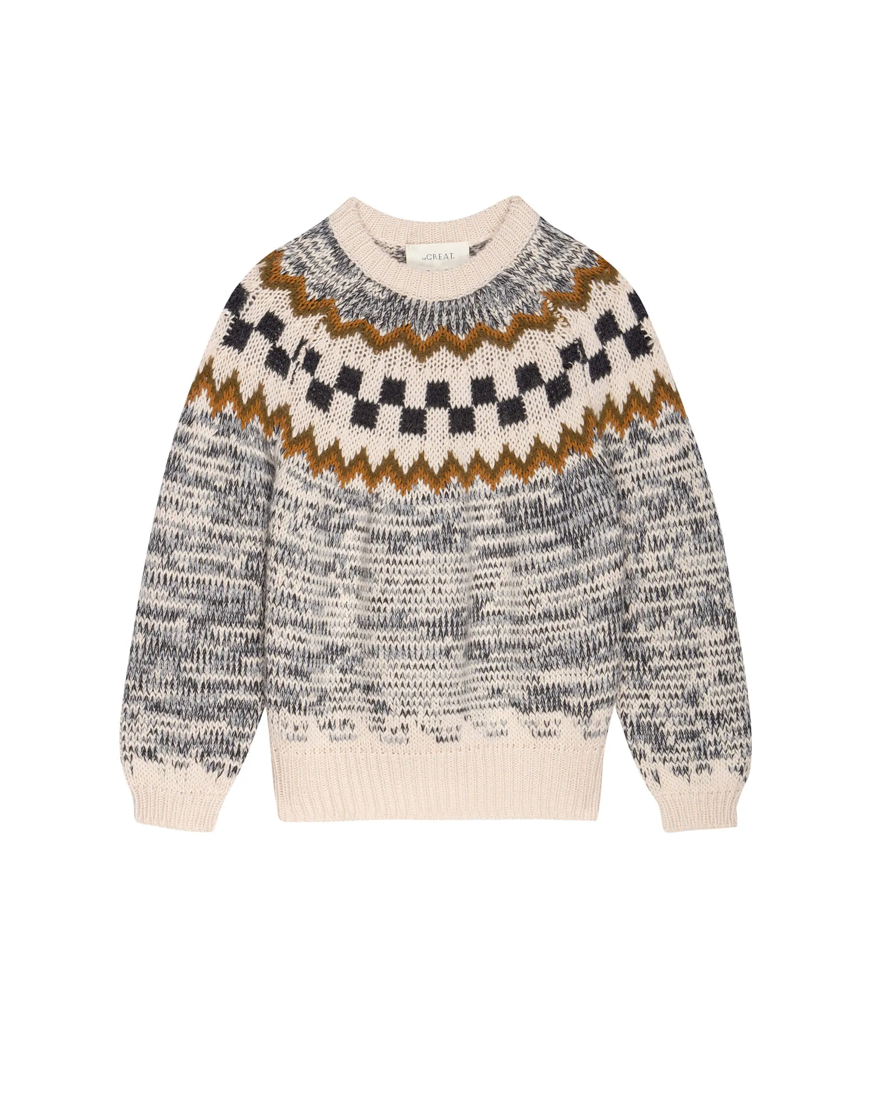 Geo Check Pullover
