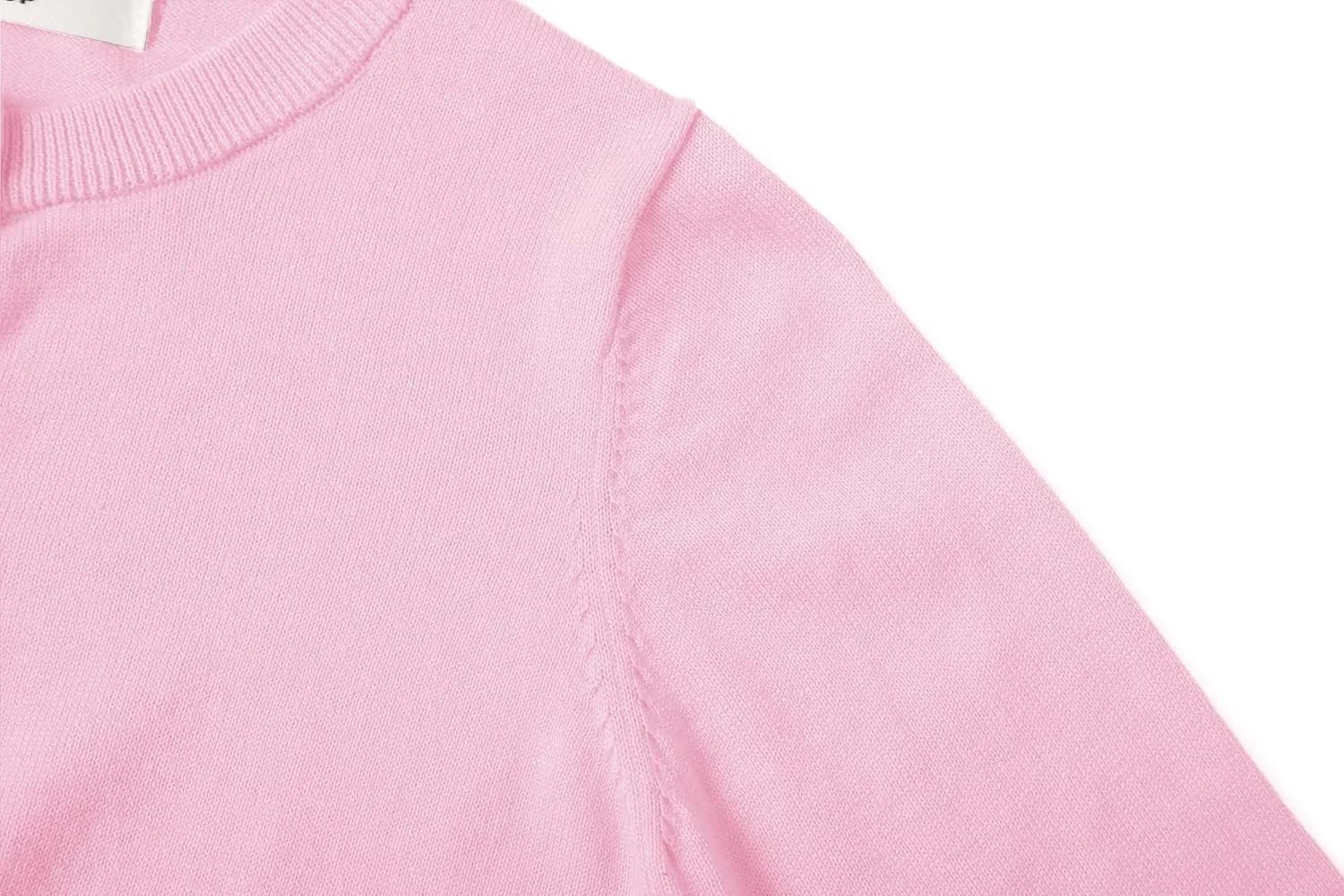 Girls' Cardigan Sweater [Cute Petal Buttons] Cotton Long Sleeve Crewneck Uniform Sweater for 5-14 Years Girls