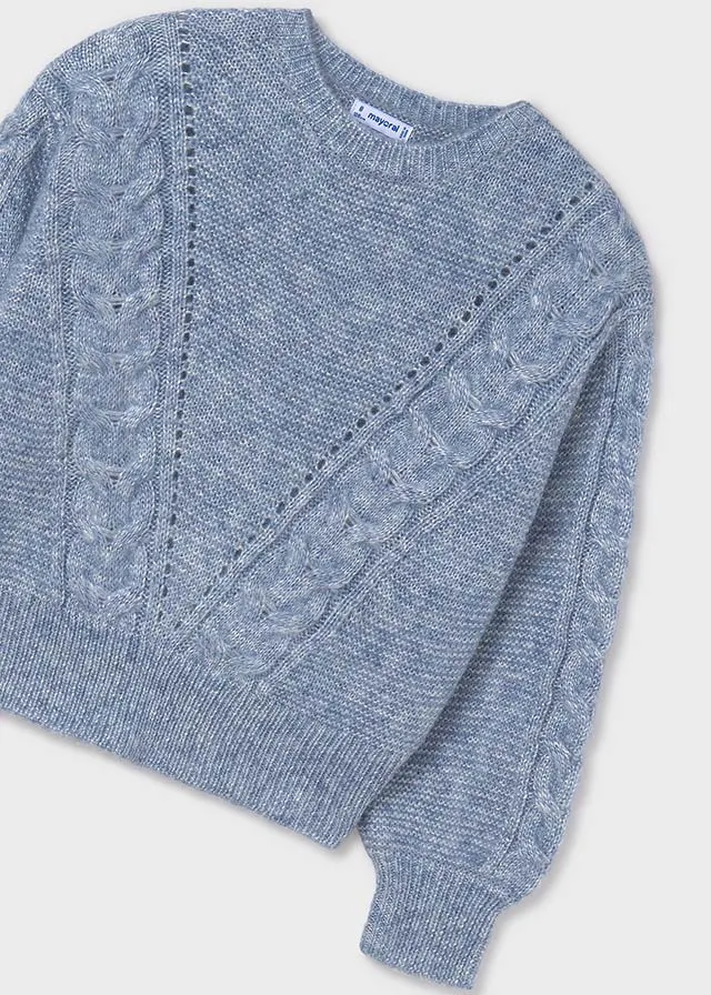Girls "V" Knit Sweater
