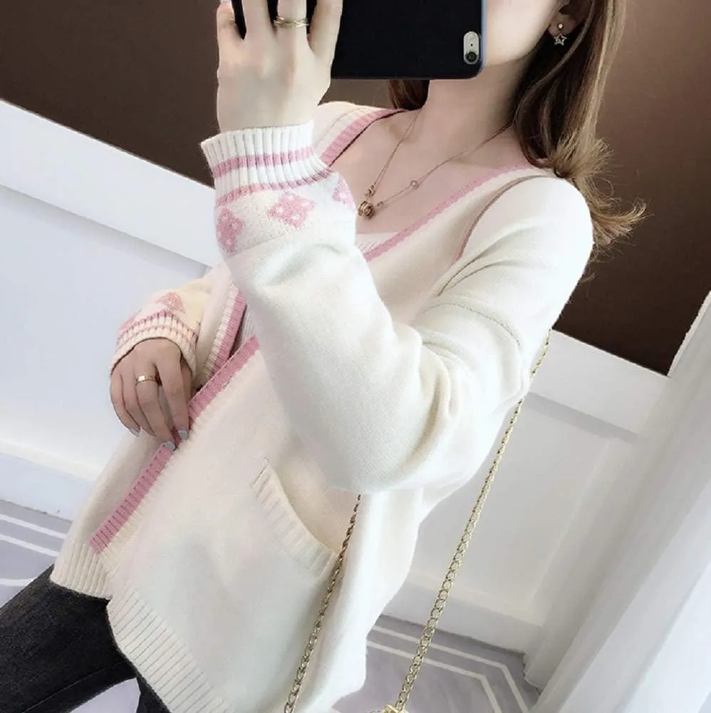 GK-O Mori Girl Kawaii Rabbit Japan JK Uniform Knit Cardigan Sweater Girl School Cosplay Sweater