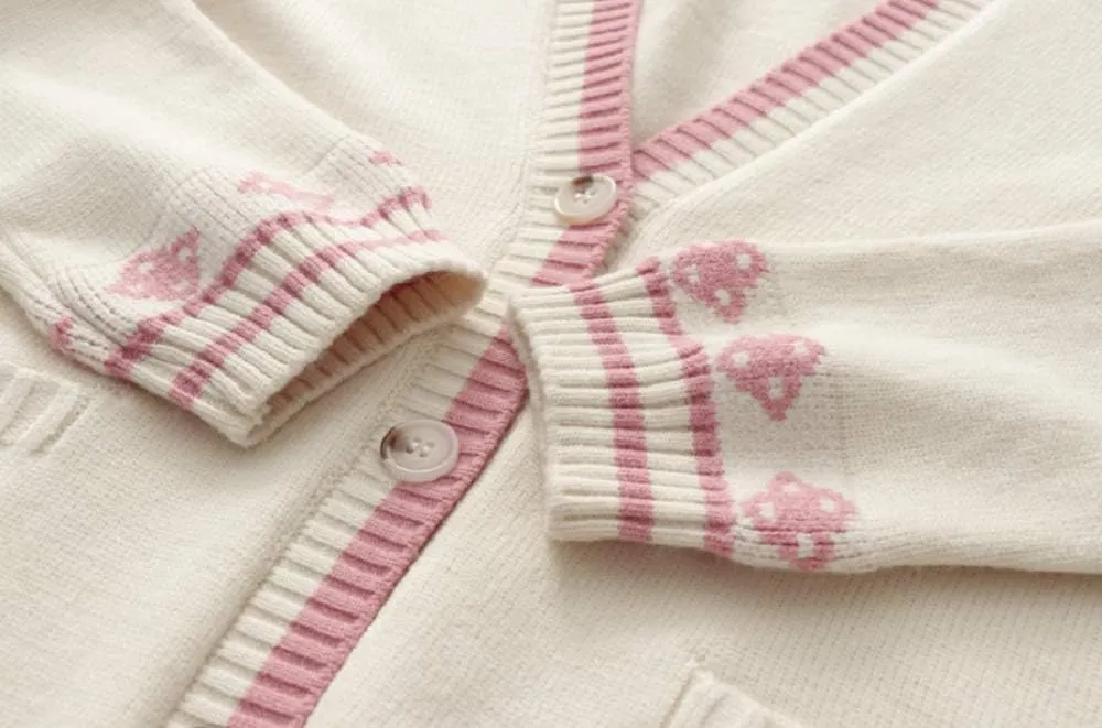 GK-O Mori Girl Kawaii Rabbit Japan JK Uniform Knit Cardigan Sweater Girl School Cosplay Sweater