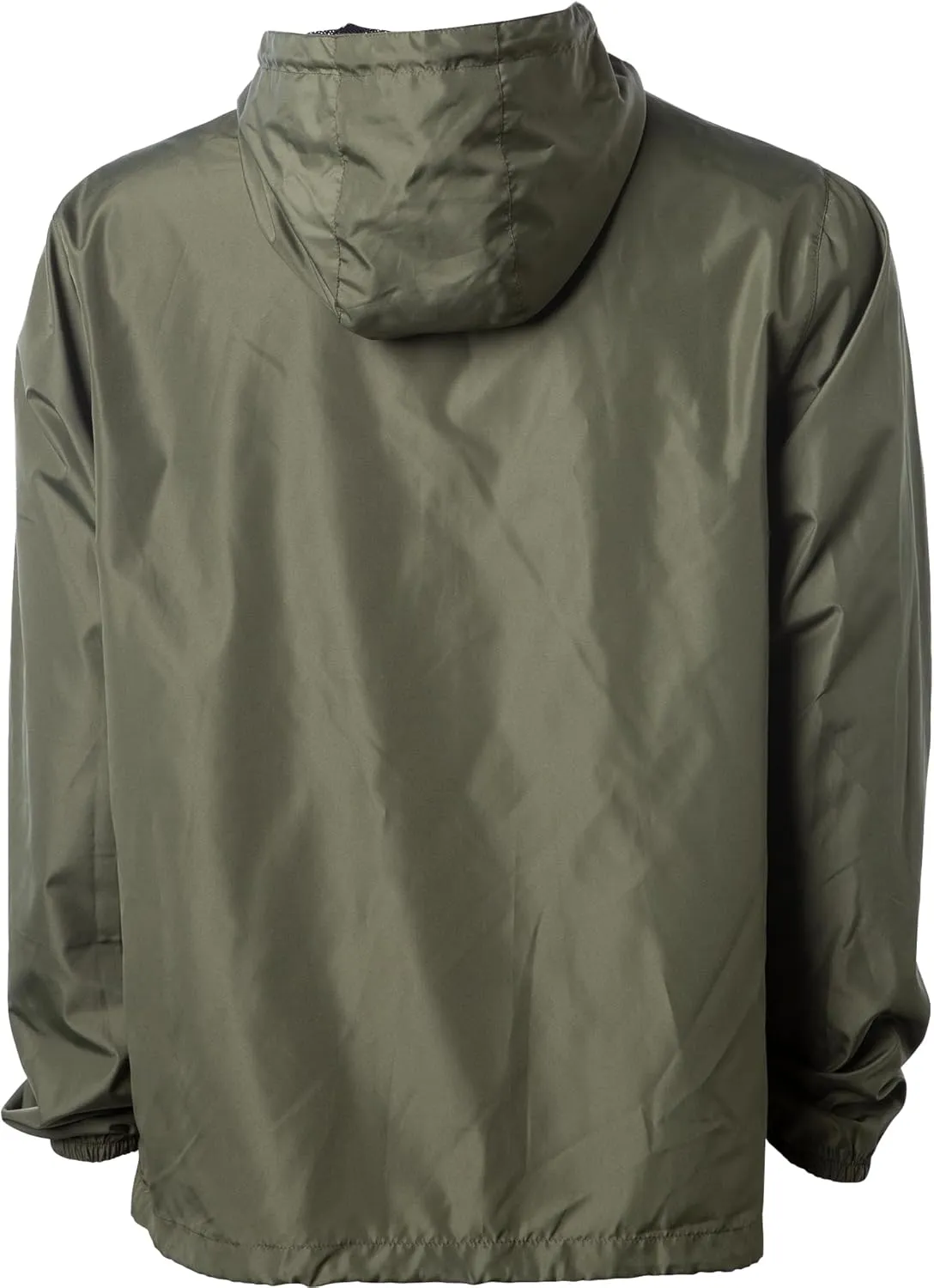 Global Blank Men's Lightweight Packable Windbreaker Jacket Water Reistant Zip Up Hoodie for Men