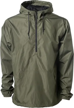 Global Blank Men's Lightweight Packable Windbreaker Jacket Water Reistant Zip Up Hoodie for Men