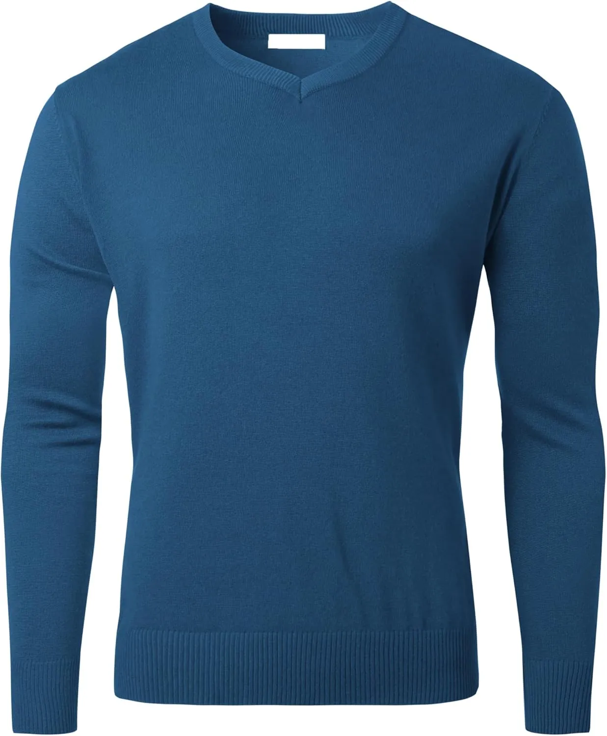 Hat and Beyond Mens Premium Knit Sweater Slim Fit Lightweight Pullover Long Sleeve Crewneck & V-Neck Sweatshirt