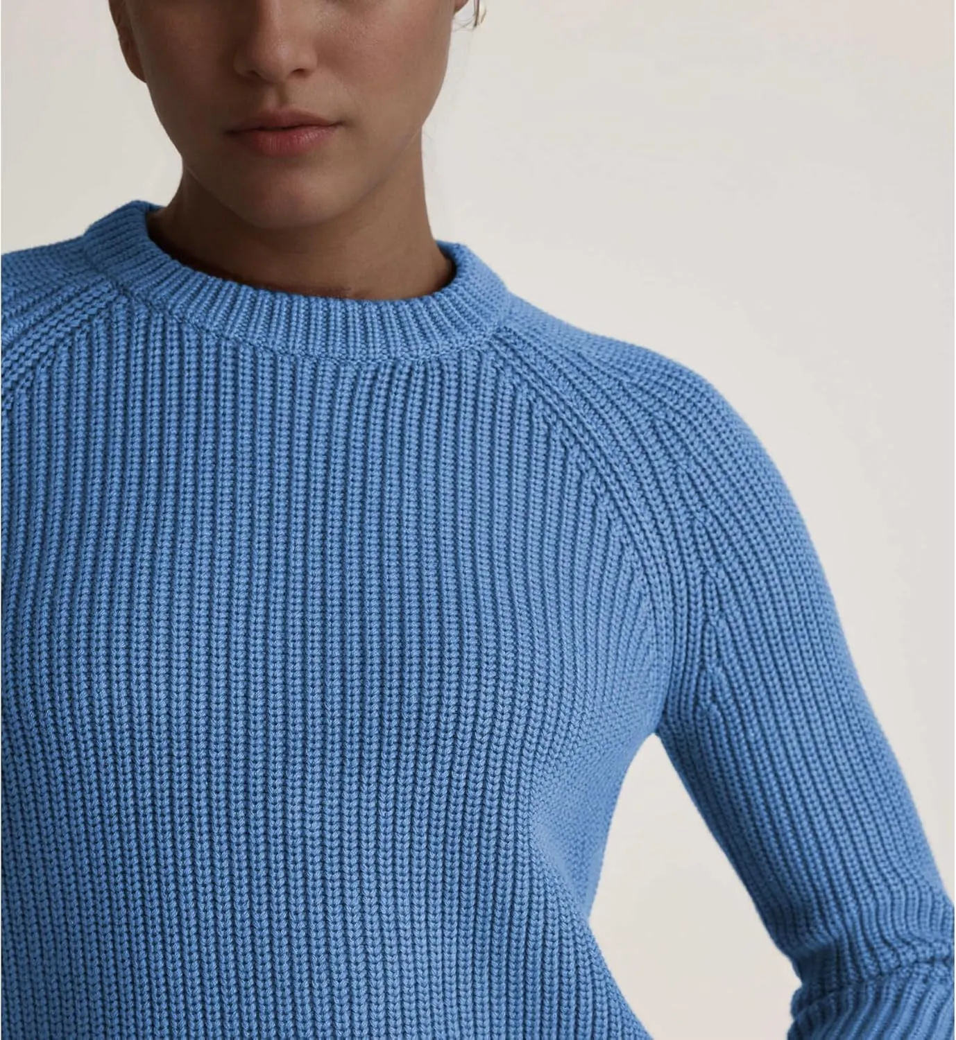 Hixiaohe Women's Sweater 2025 Fall Fisherman Knit Pullover Cascual Solid Color Crewneck Long Sleeve Sweater Top