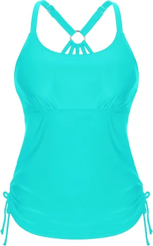 Holipick Womens Tankini Swim Top Only Tankini Bathing Suit Tops No Bottom