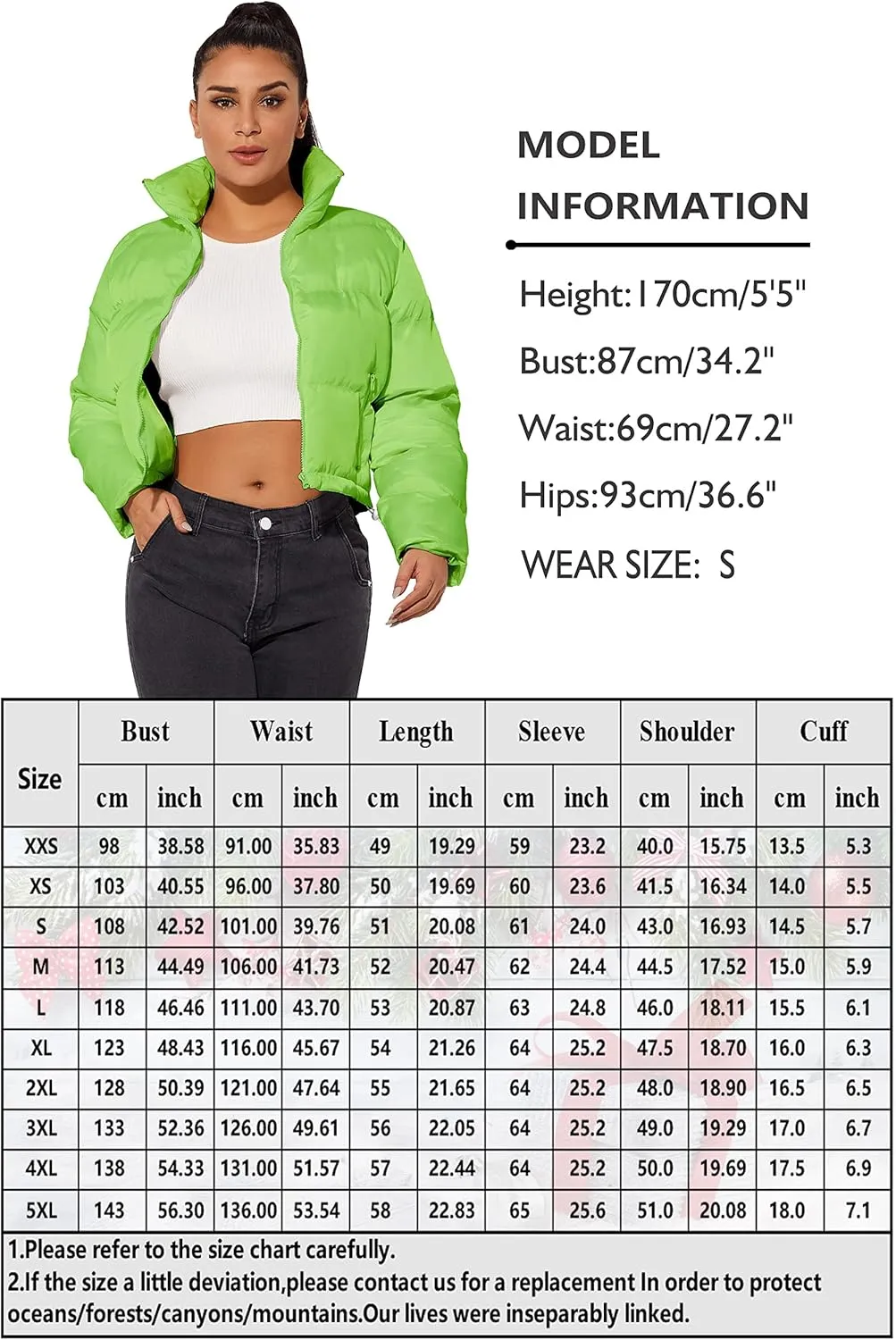 Hujoin Women's Crop Short Jacket Cropped Puffer Fashion Jackets for Women Warm Winter Lightweight Coat
