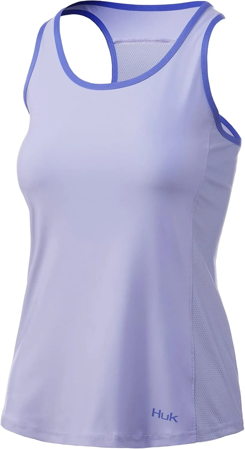 HUK Women's Pursuit Top | Racer Back Tank with UPF Sun Protection
