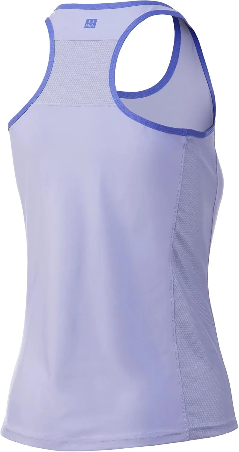 HUK Women's Pursuit Top | Racer Back Tank with UPF Sun Protection