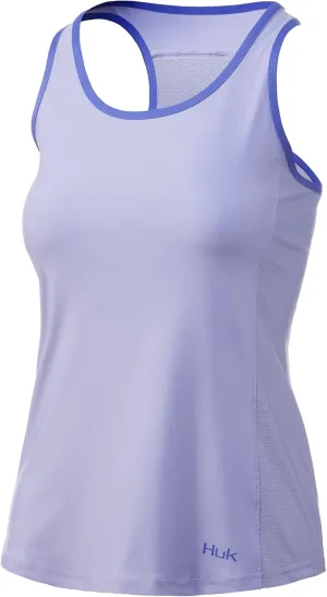 HUK Women's Pursuit Top | Racer Back Tank with UPF Sun Protection