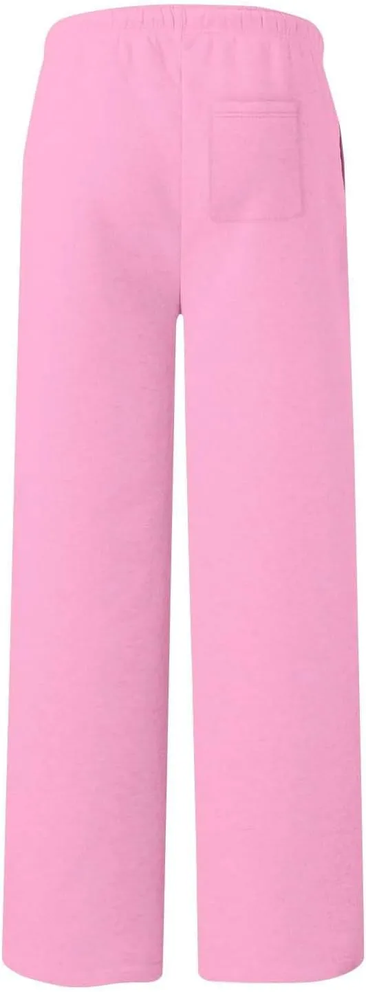 Hvyesh Sweatpants Women Baggy Wide Leg Low Rise Sweat Pants Y2k, Athletic Pants for Women Loose Fit, Comfy Fleece Lined Pants