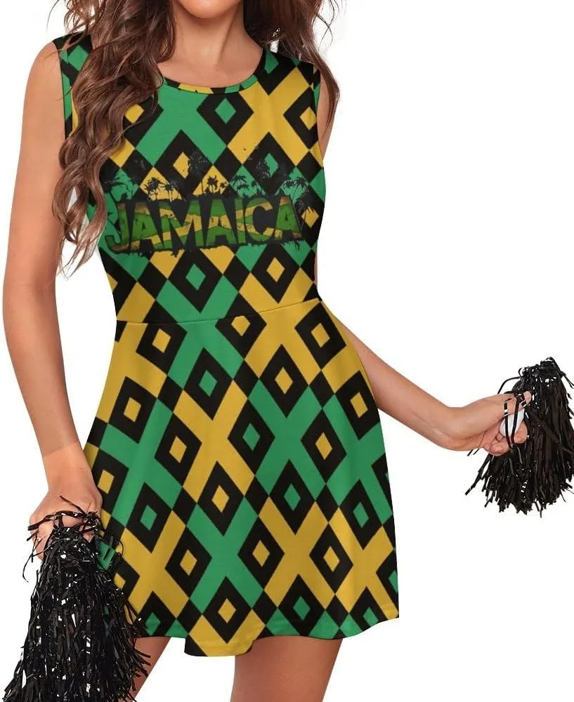 Jamaica Women's Sling Dress for Womens Summer Autumn Winter Creativity Top