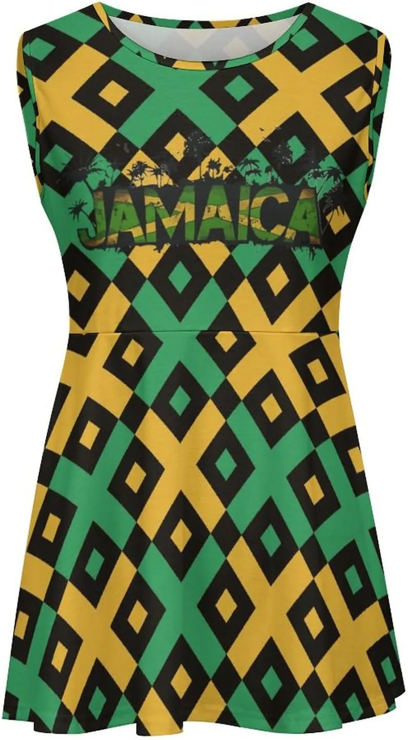 Jamaica Women's Sling Dress for Womens Summer Autumn Winter Creativity Top