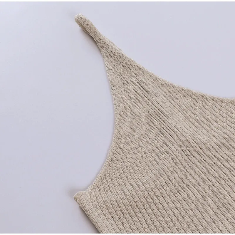 Knitted Side Shoulder Top